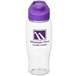 Clear Impact Comfort Grip Bottle with Flip Carry Lid - 27 oz.