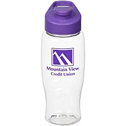 Clear Impact Comfort Grip Bottle with Flip Carry Lid - 27 oz.