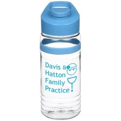 Clear Impact Banded Line Up Bottle with Flip Carry Lid - 20 oz.