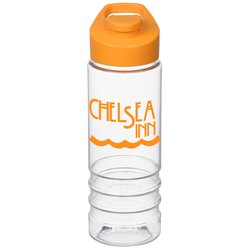 Clear Impact In The Groove Bottle with Flip Carry Lid - 24 oz.