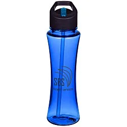 Curve Bottle with Two-Tone Flip Straw Lid - 17 oz.