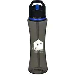 Curve Bottle with Two-Tone Flip Straw Lid - 17 oz. - Ring