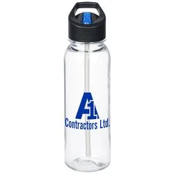 Clear Impact Outdoor Bottle with Two-Tone Flip Straw Lid - 24 oz.