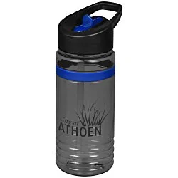 Banded Line Up Bottle with Two-Tone Flip Straw Lid - 20 oz.
