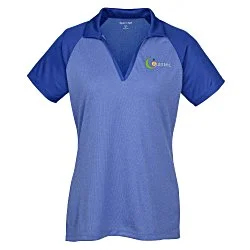 Rival RacerMesh Raglan Heather Polo - Ladies'