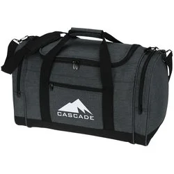 4imprint Heathered Leisure Duffel - Screen - 24 hr