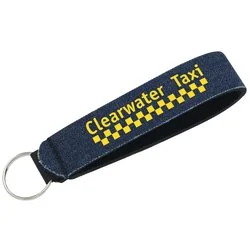 Neoprene Wrist Strap Key Holder - Denim