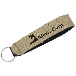 Neoprene Wrist Strap Key Holder - Burlap