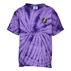 Tie-Dye T-Shirt - Tonal Spider - Youth - Embroidered