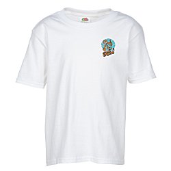 Fruit of the Loom HD T-Shirt - Youth - White - Embroidered