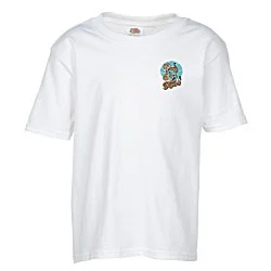 Fruit of the Loom HD T-Shirt - Youth - White - Embroidered