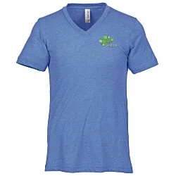 Bella+Canvas Tri-Blend V-Neck T-Shirt - Men's - Embroidered