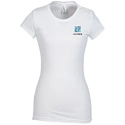 Ultimate Fitted T-Shirt - Ladies' - White - Embroidered