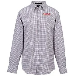 CrownLux Performance Micro Windowpane Shirt - Men's