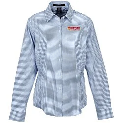 CrownLux Performance Micro Windowpane Shirt - Ladies'