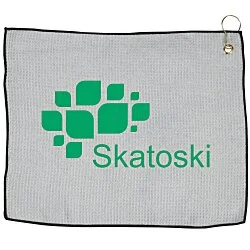 Waffle Knit Golf Towel - 15" x 18" - 24 hr