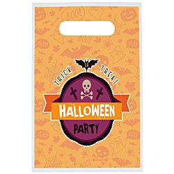 Recyclable Full Color Die Cut Handle Plastic Bag - 9" x 7-1/2"