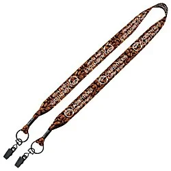 Dye-Sub Lanyard - 1" - 32" - 2 Bulldog Clips