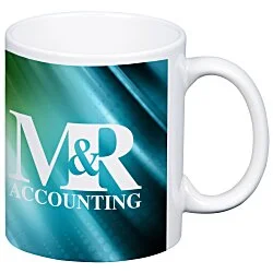 Value White Coffee Mug - 11 oz. - Full Color - 24 hr