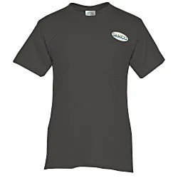 Port 50/50 Blend Pocket T-Shirt - Colors - Embroidered