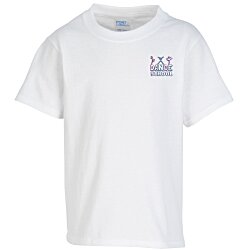 Port Classic 5.4 oz. T-Shirt - Youth - White - Embroidered