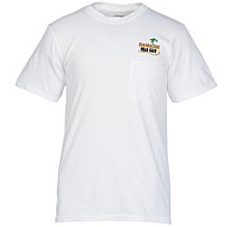 Port Classic 5.4 oz. Pocket T-Shirt - Men's - White - Embroidered