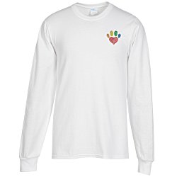 Port Classic 5.4 oz. Long Sleeve T-Shirt - Men's - White - Embroidered