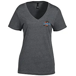 Primease Tri-Blend V-Neck Tee - Ladies' - Embroidered