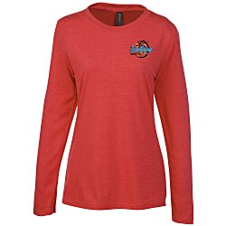 Primease Tri-Blend Long Sleeve Tee - Ladies' - Embroidered