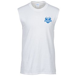 Port Classic 5.4 oz. Sleeveless Tee - Men's - White - Screen