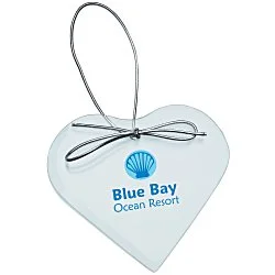 Jade Crystal Ornament - Heart - Full Color