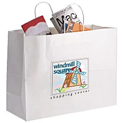 Matte Shopping Bag - 12" x 16" - White - Full Color