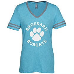 Jerzees Tri-Blend Ringer Varsity T-Shirt - Ladies' - Screen