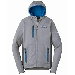 Eddie Bauer Colorblock Hooded Fleece Jacket - Men's