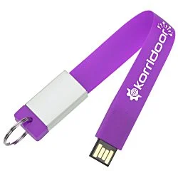 Loop USB Flash Drive Keychain - 4GB