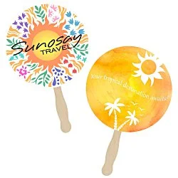 Sandwich Hand Fan - 8" Round