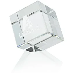 Crystal Corner Block Award - 4"