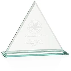 Dresden Triangle Jade Award - 8"