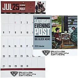 The Saturday Evening Post Big Block Memo Calendar