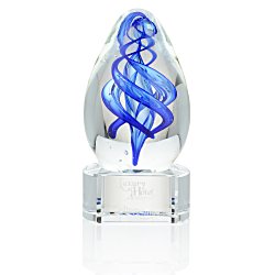 Expedia Art Glass Award - Clear Base