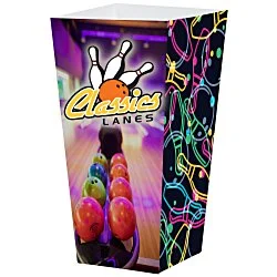 Scoop-Style Popcorn Box - Large - Straight Top - Full Color