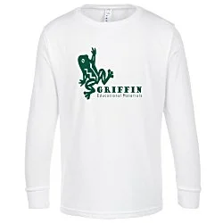 LAT Fine Jersey LS T-Shirt - Youth - White