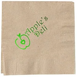 Kraft Beverage Napkin - 1-ply - Low Qty - Foil