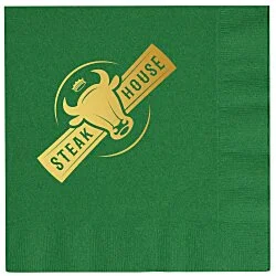 Colorware Dinner Napkin - 2-ply - 1/4 Fold - Foil