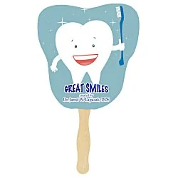 Hand Fan - Tooth - Full Color - 24 hr