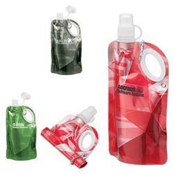 Faceted Collapsible Bottle - 22 oz.  Main Image