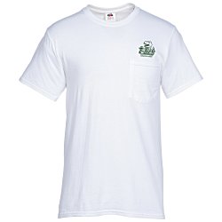 Fruit of the Loom HD Pocket T-Shirt - Men's - White