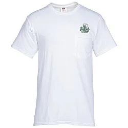 Fruit of the Loom HD Pocket T-Shirt - Men's - White