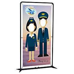 FrameWorx Banner Stand - 54" - Two Faces Cut Out