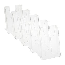 Clear Literature Holder - 6" x 4-7/16" - Pack of 5